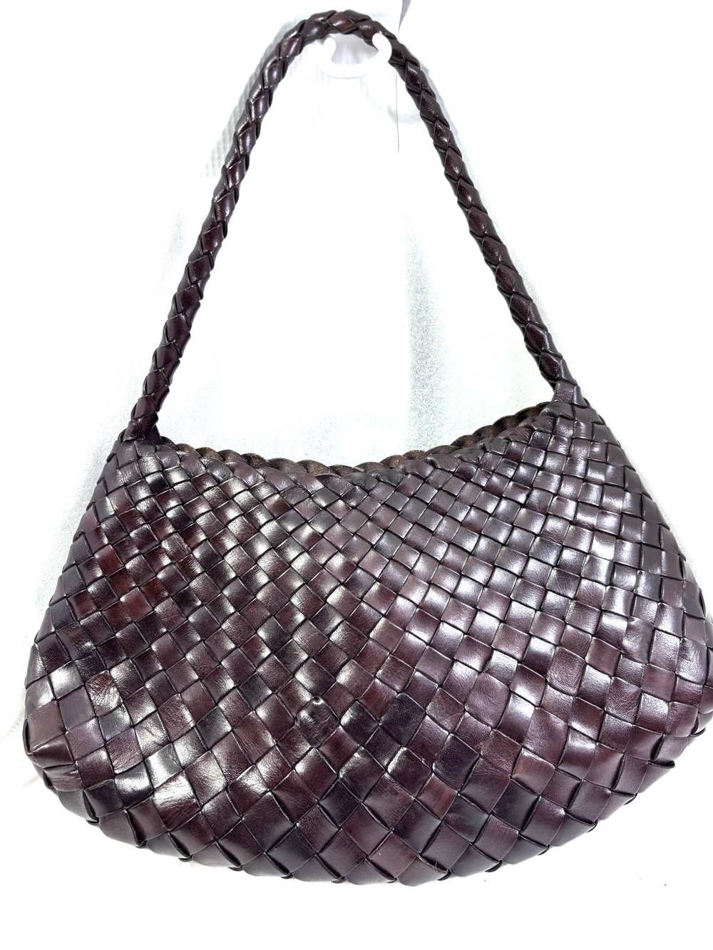 Dragon Diffusion Rosanna Leather Suede Shoulder Bag. Dark Brown. - Picture 9 of 16